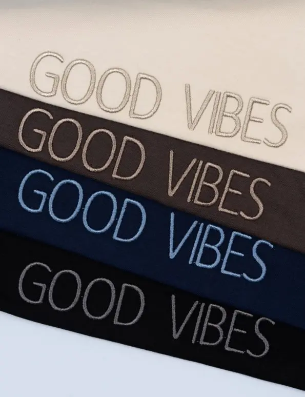 تیشرت لانگ باکسی GOOD VIBES